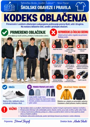 Poster: Pravila oblačenja
